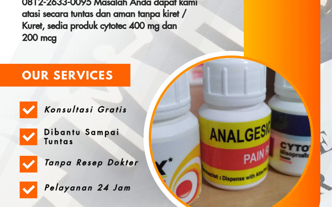 Cytotec 400mcg Obat Pelancar Menstruasi Terpercaya – Cepat, Aman, dan Terbukti Berhasil. 081226330095