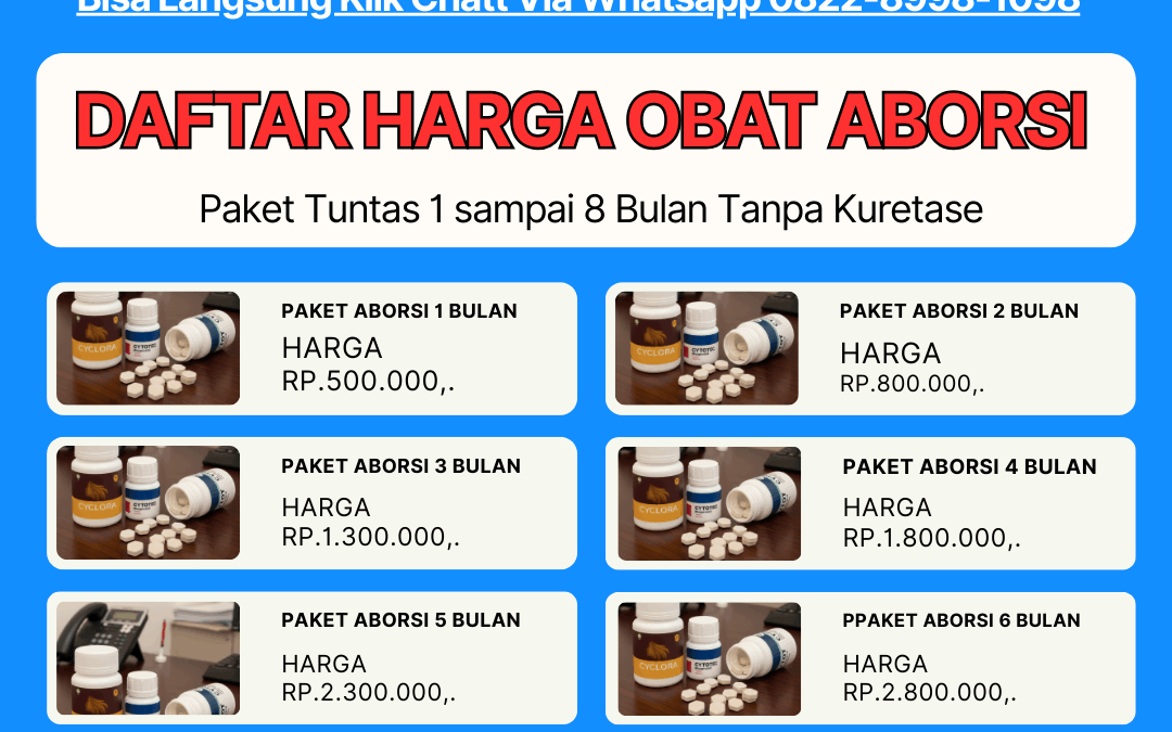 Cytotec 400 mcg harga ? Di Pasar Gelap yang Asli Perbutir Kisaran 200rb hingga 250rb Menurut Medis | Dr Lisa SpOG 082289981098