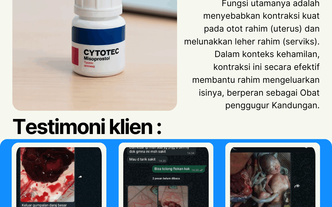 Cytotec Obat Aborsi Penggugur Kandungan 1 sampai 8 bulan tanpa kuret Menurut Medis | Dr. Lisa spOG 082289981098
